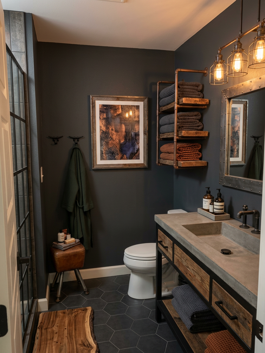 Urban Industrial Bathroom