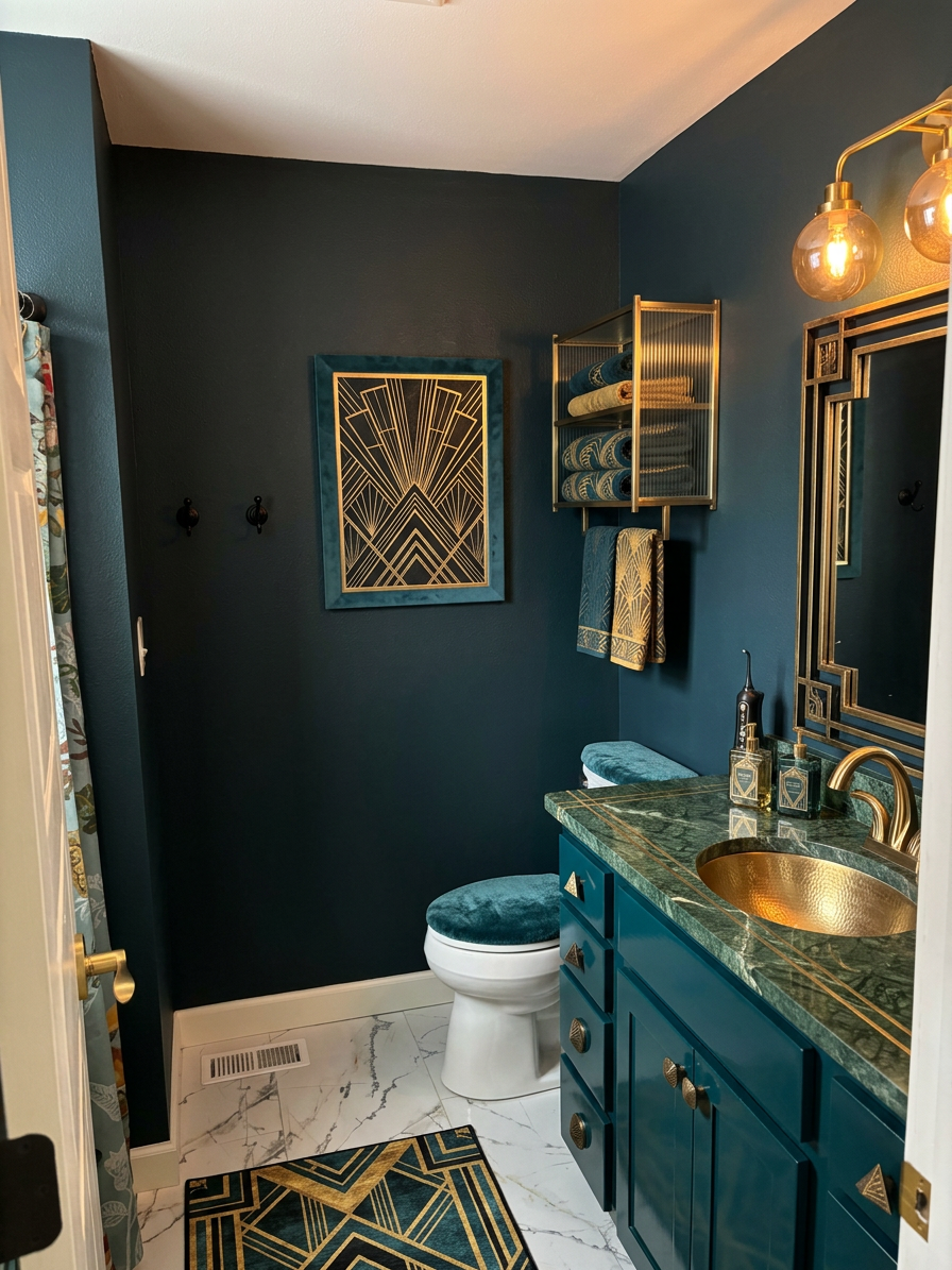 Neo Art Deco Bathroom