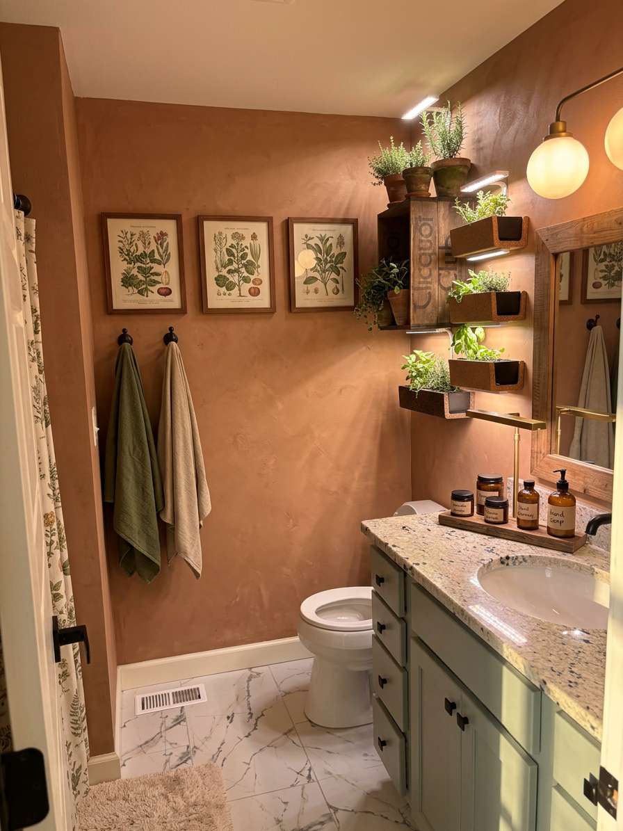 Urban Farming Integration Bathroom