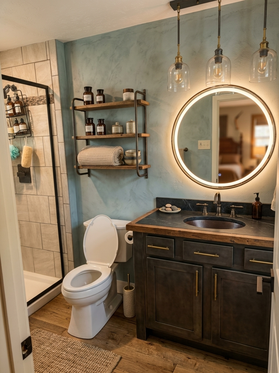 Artisanal Industrial Bathroom