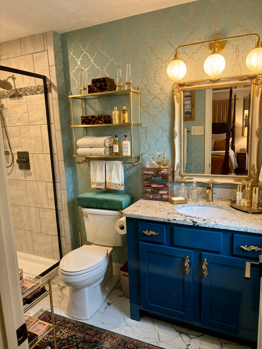 Hollywood Regency Bathroom