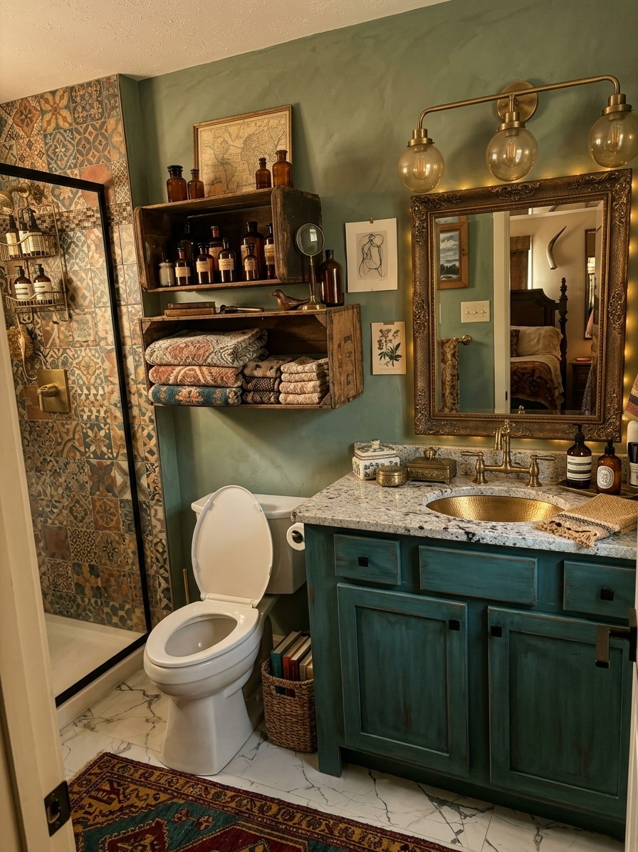 Eclectic Bathroom