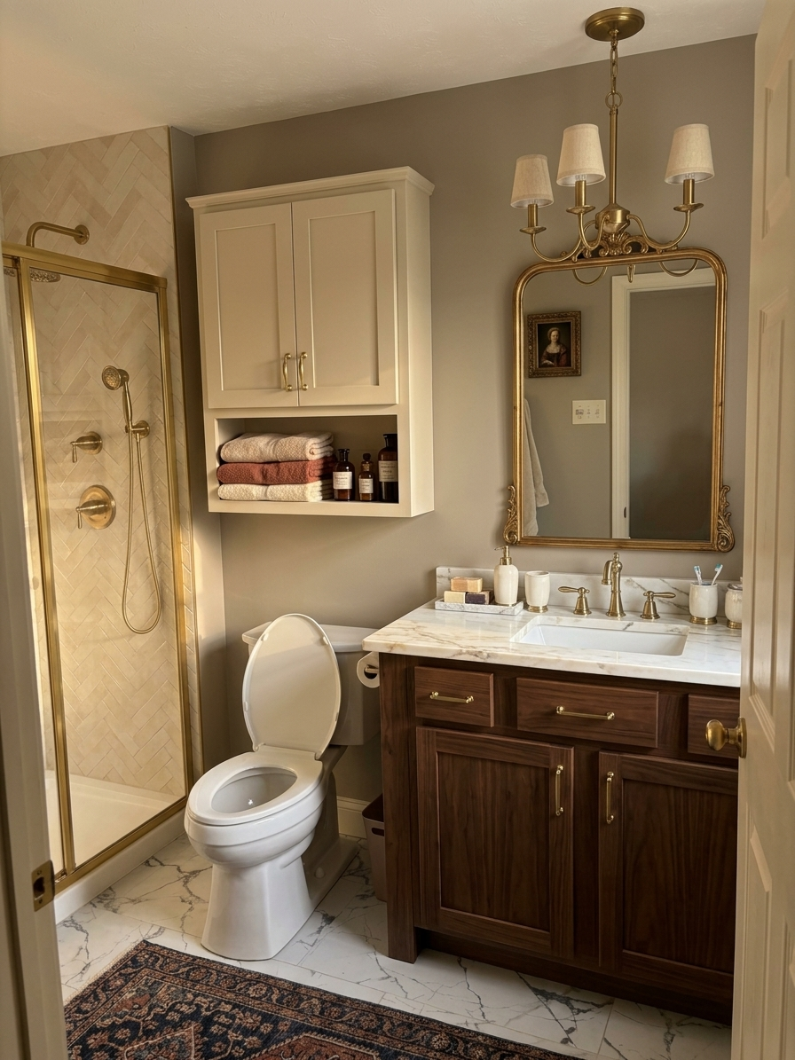 Modern Colonial Bathroom