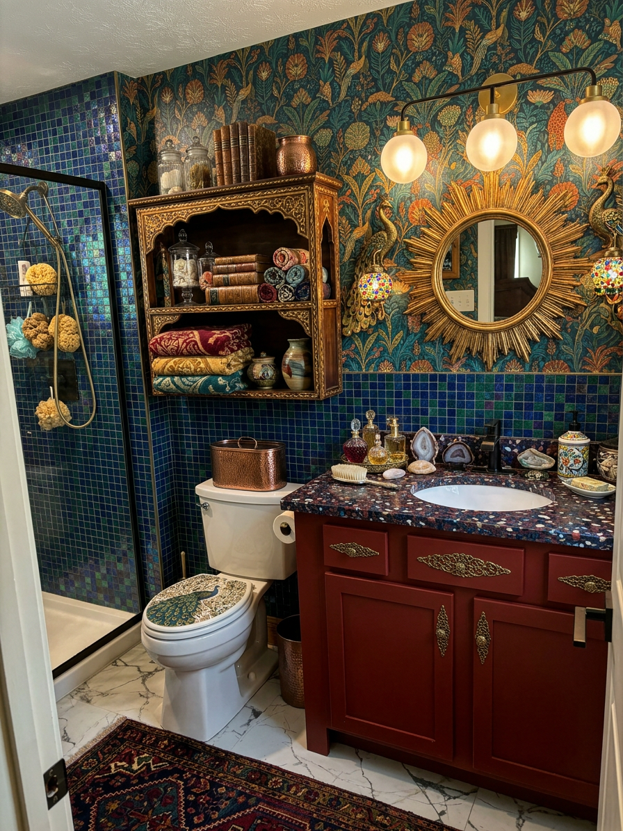 Maximalist Bathroom