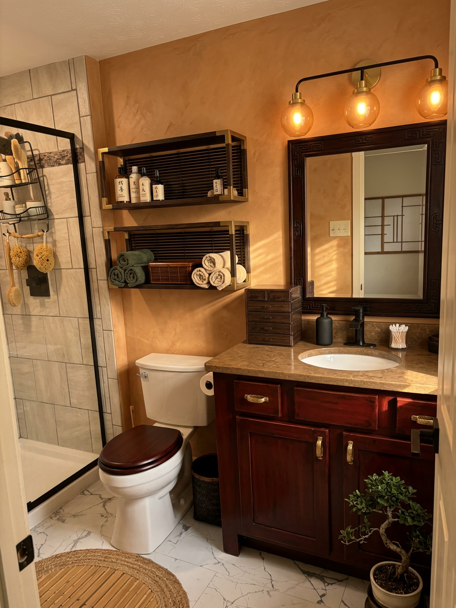 Asian Fusion Bathroom