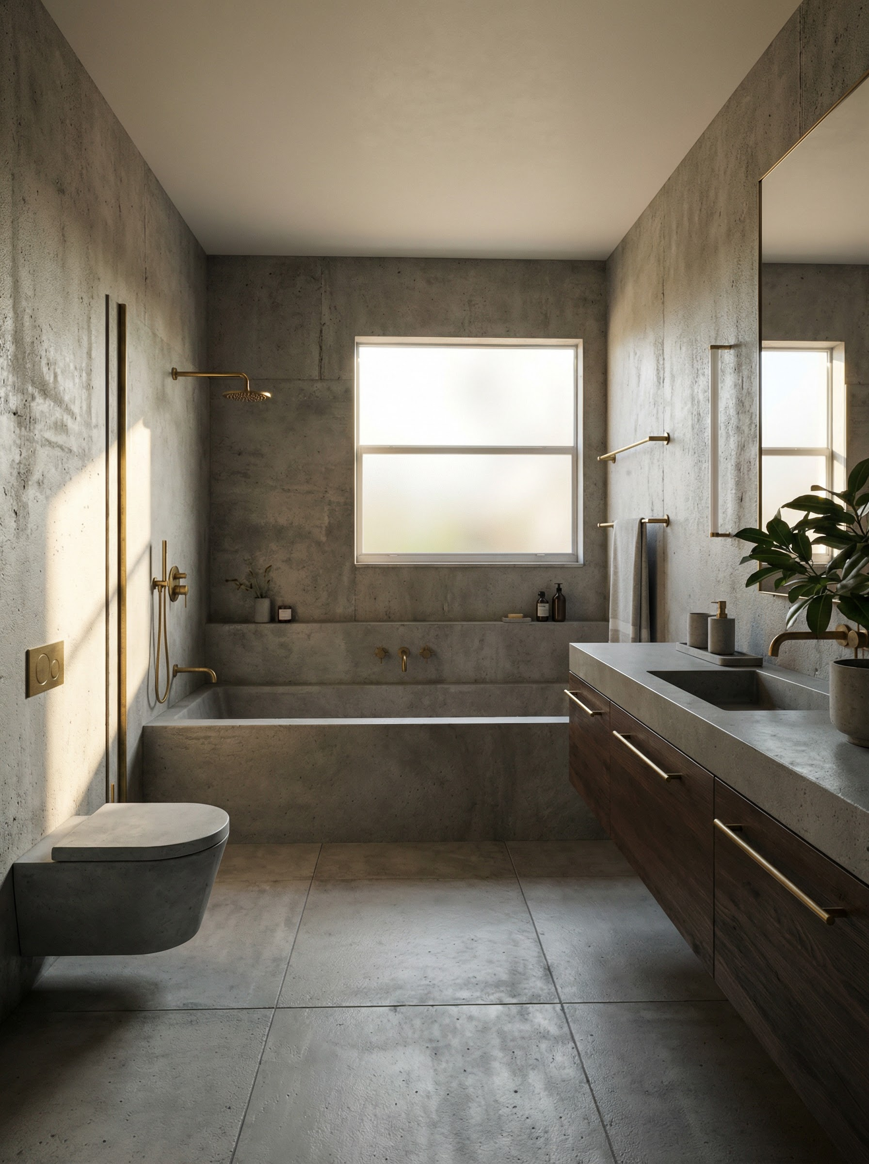 Brutalism Bathroom