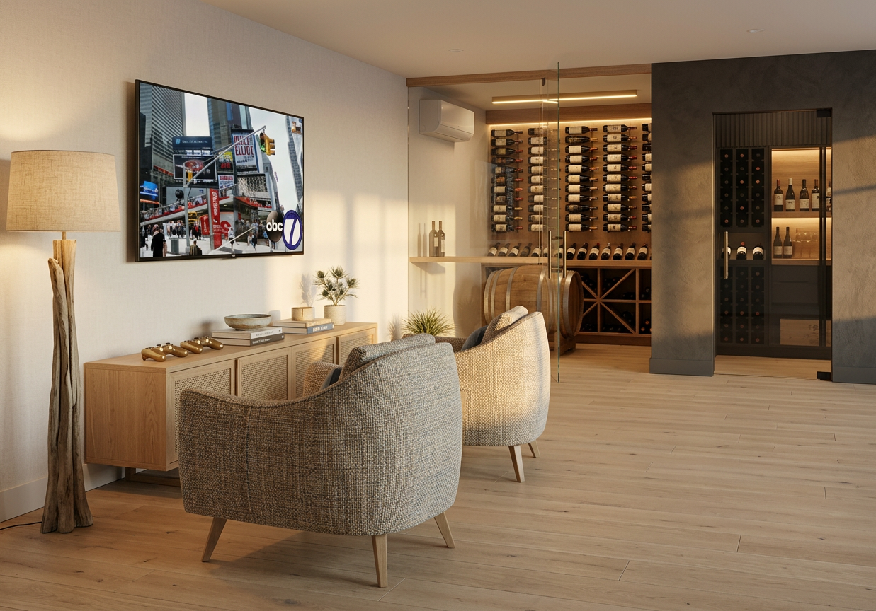 Coastal Modern Gaming Room