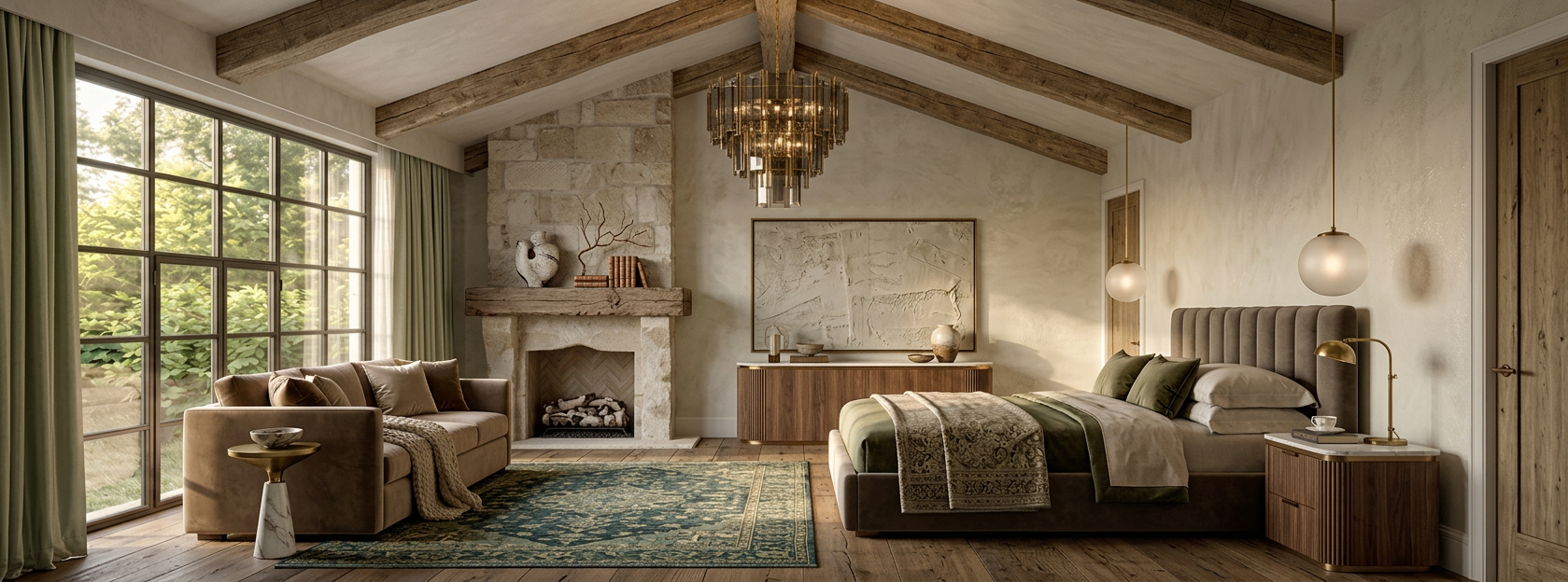 Int Contemporary Rustic Interior Design
