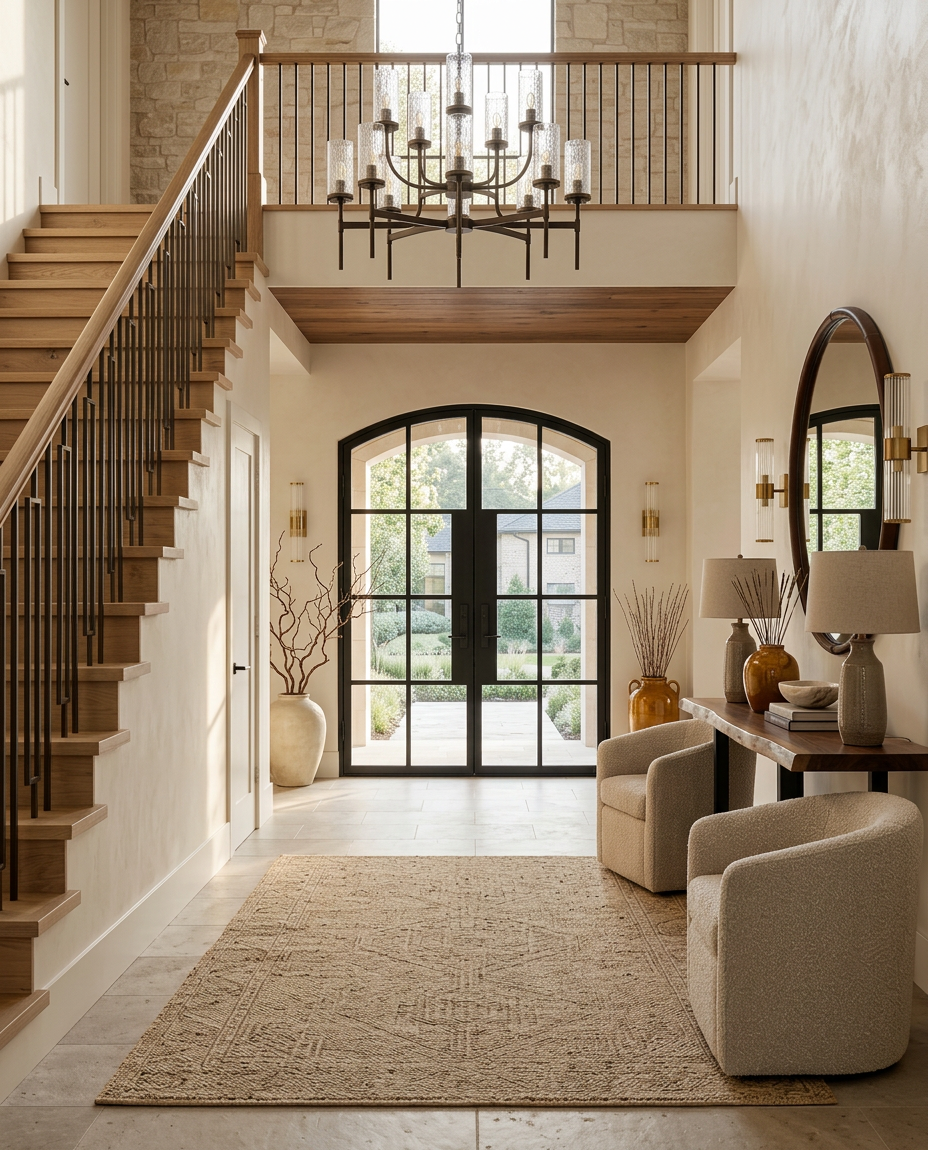 Contemporary Rustic Entryway