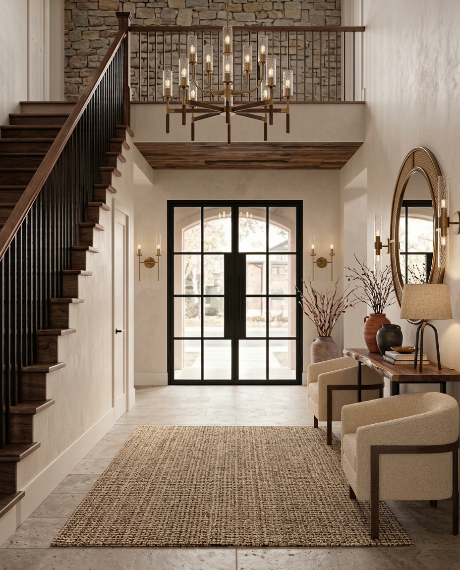 Contemporary Rustic Entryway
