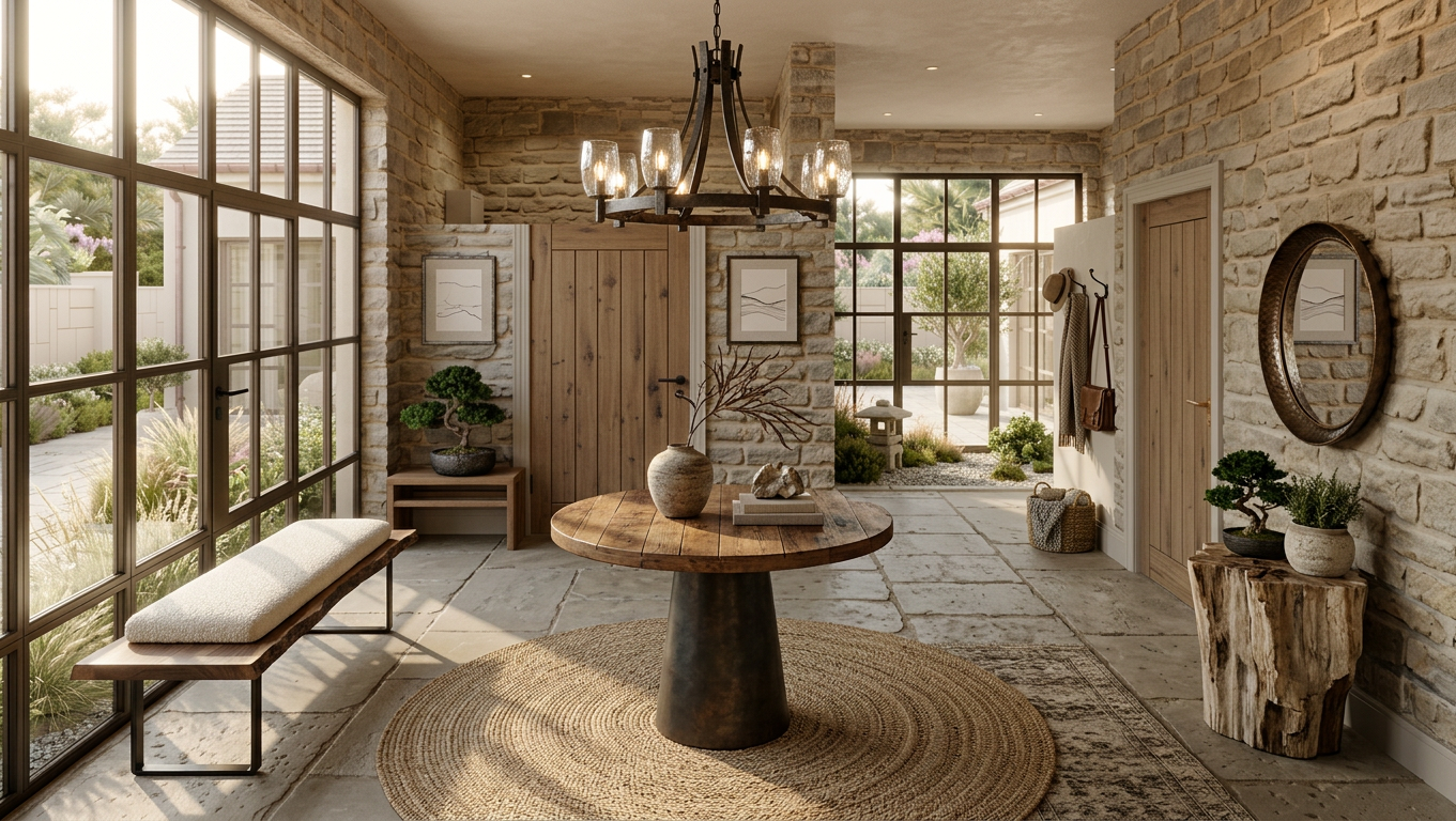 Contemporary Rustic Entryway