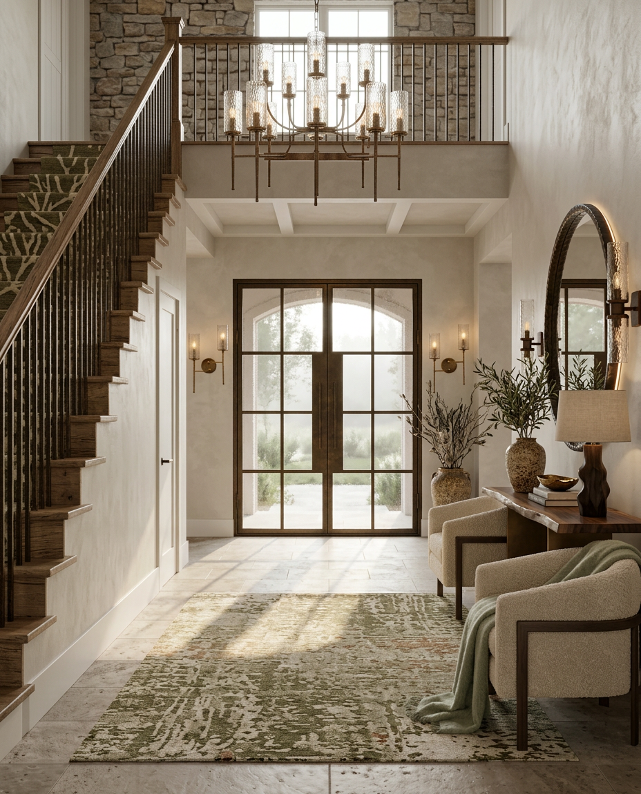 Contemporary Rustic Entryway