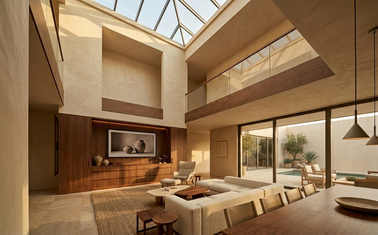 Earthy Minimalism Home Museum
