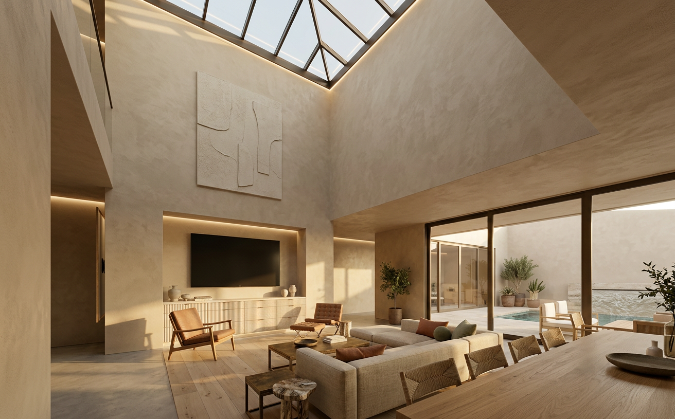 Earthy Minimalism Home Museum