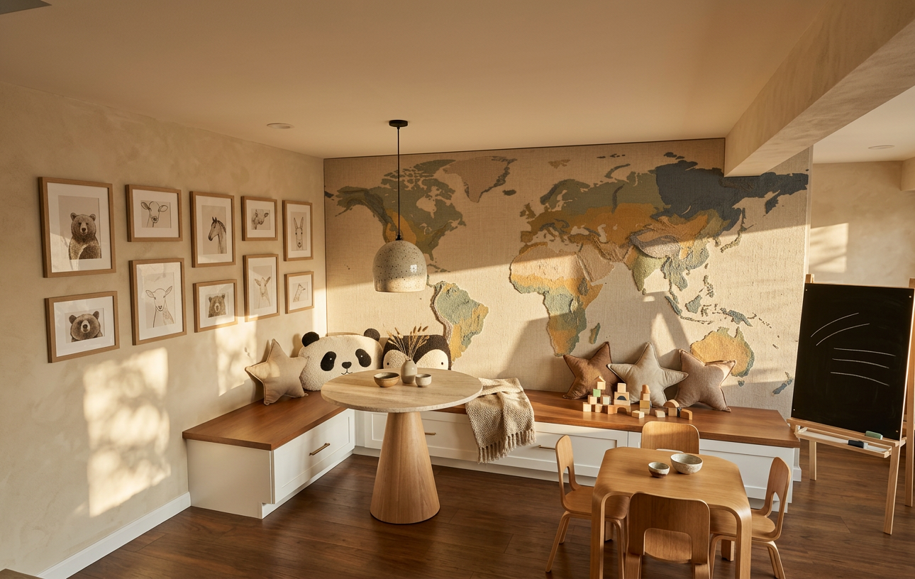 Earthy Minimalism Lounge