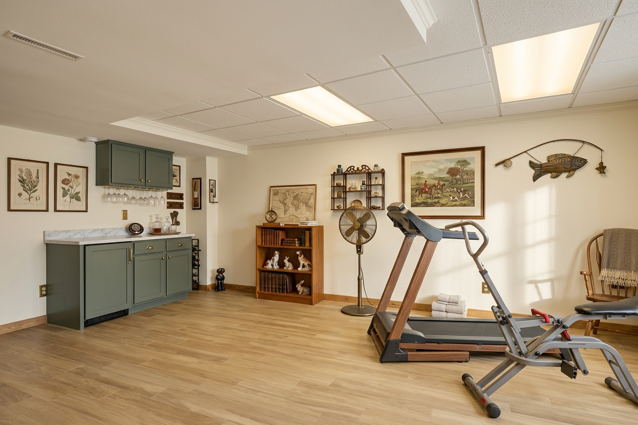 English Country Home Gym Studio