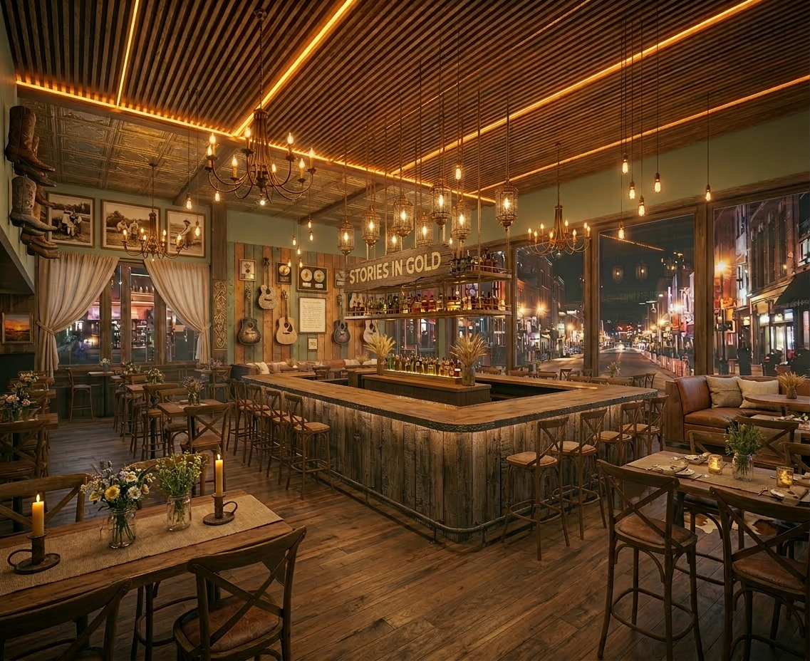 Farmhouse Bar Area