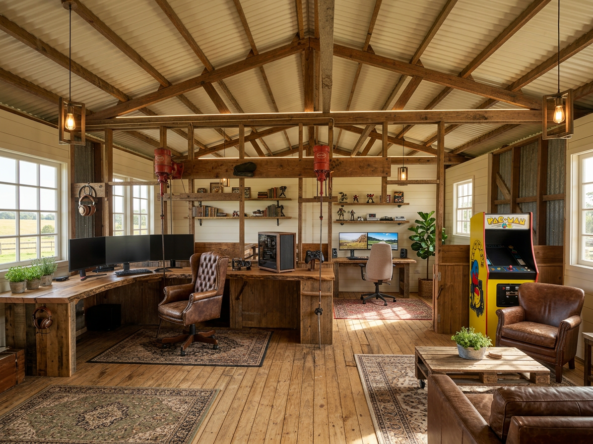 Farmhouse Gaming Room