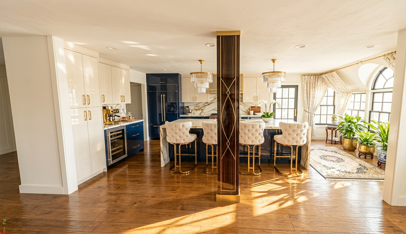 Hollywood Regency Kitchen