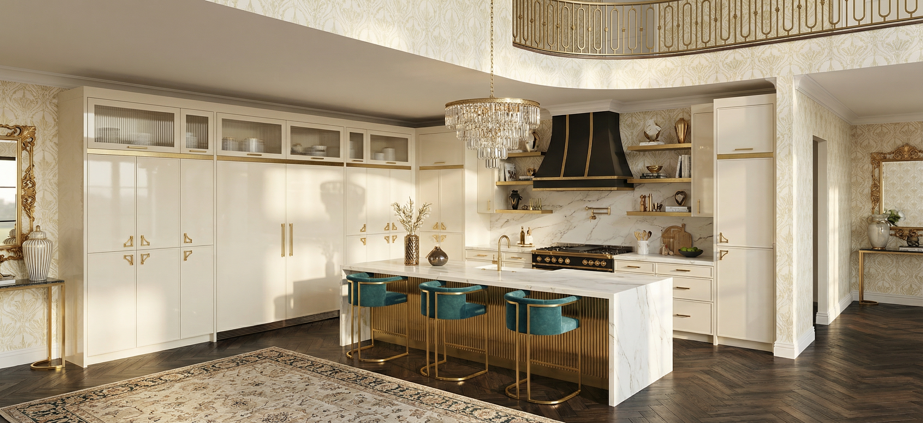 Hollywood Regency Kitchen