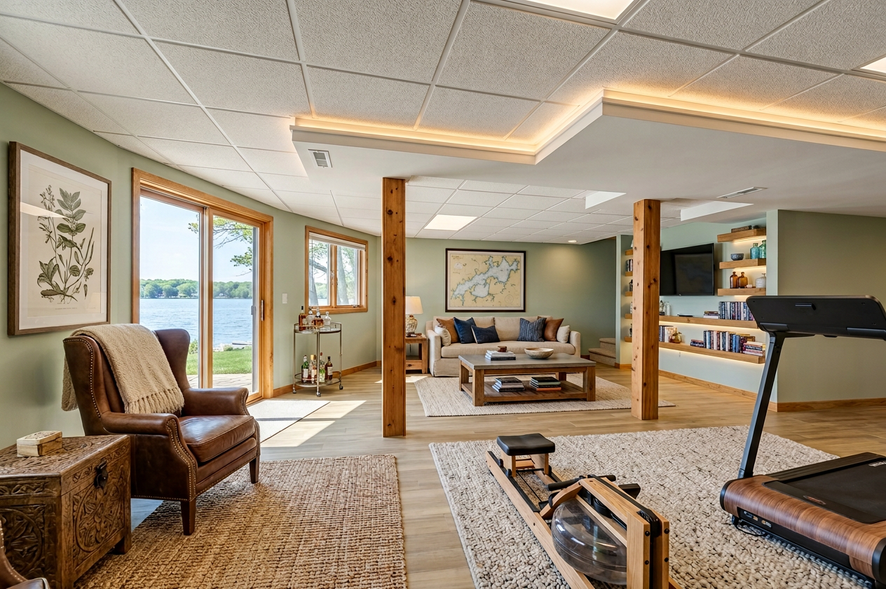 Lake House Basement