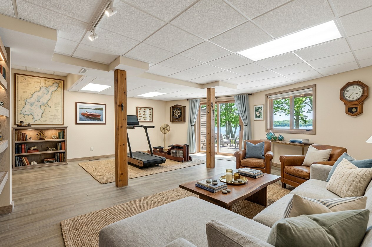 Lake House Basement