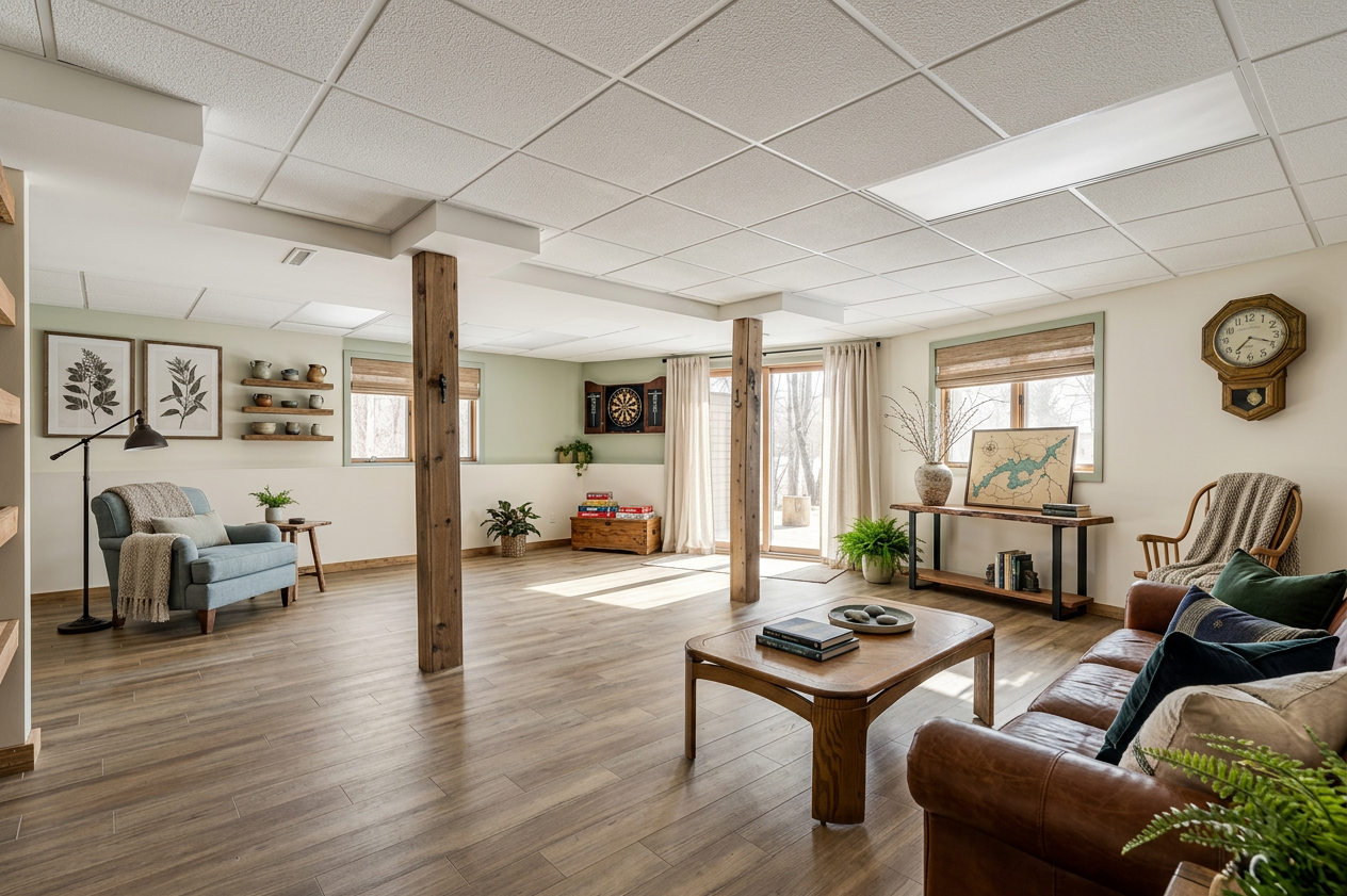 Lake House Basement