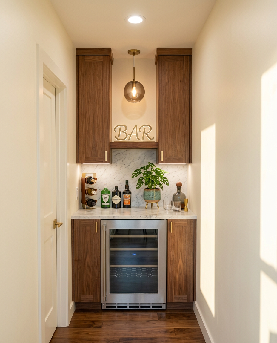 Mid Century Modern Bar Area