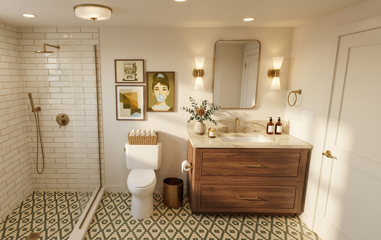 Mid Century Modern Bathroom