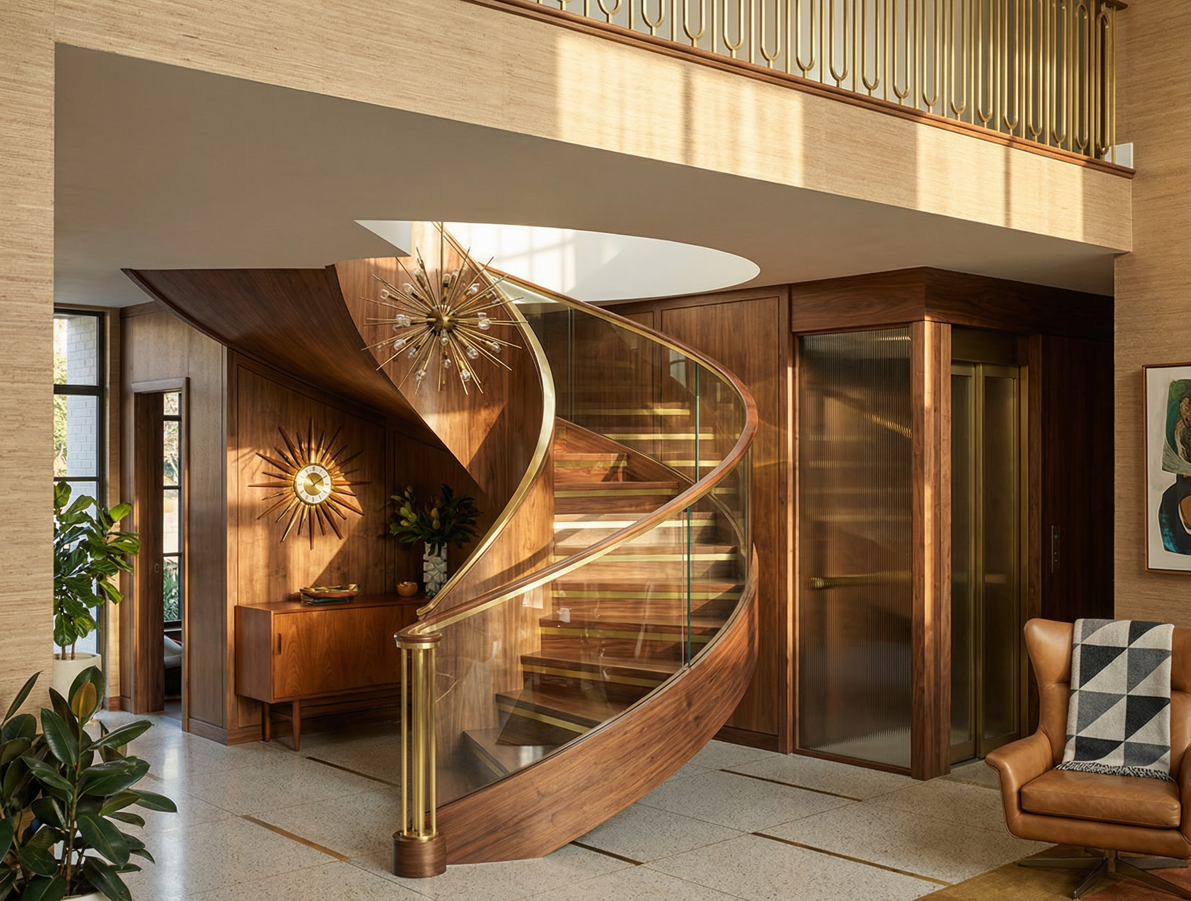 Mid Century Modern Staircase