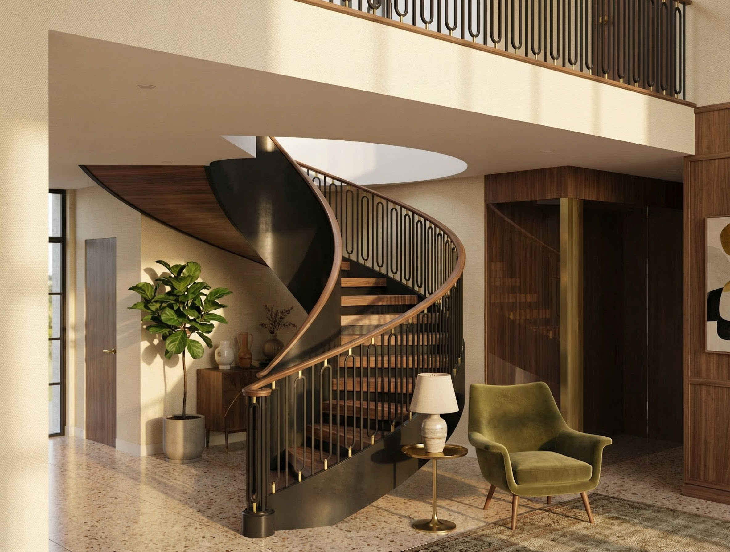 Mid Century Modern Staircase