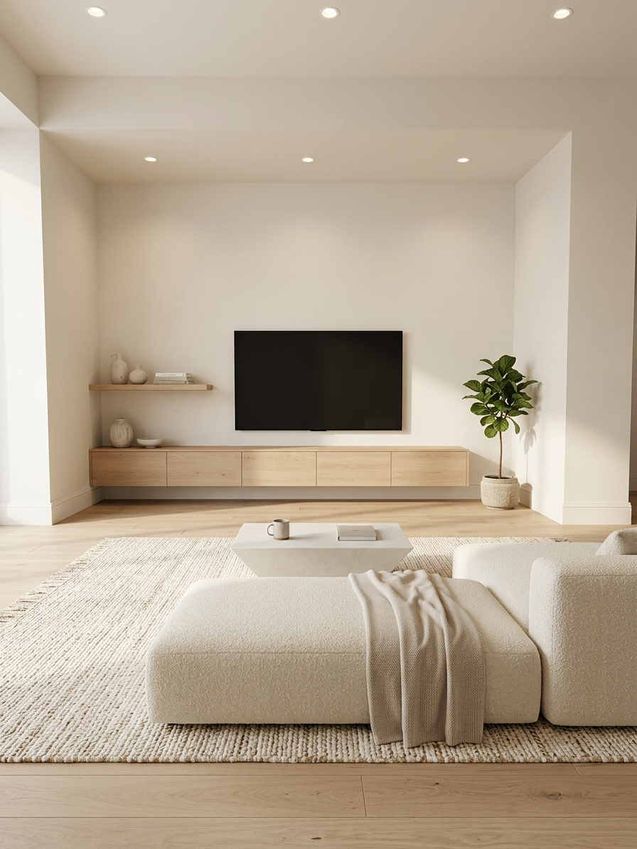 Minimalist Family Room