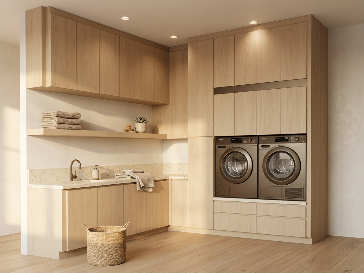 Minimalist Laundry Room