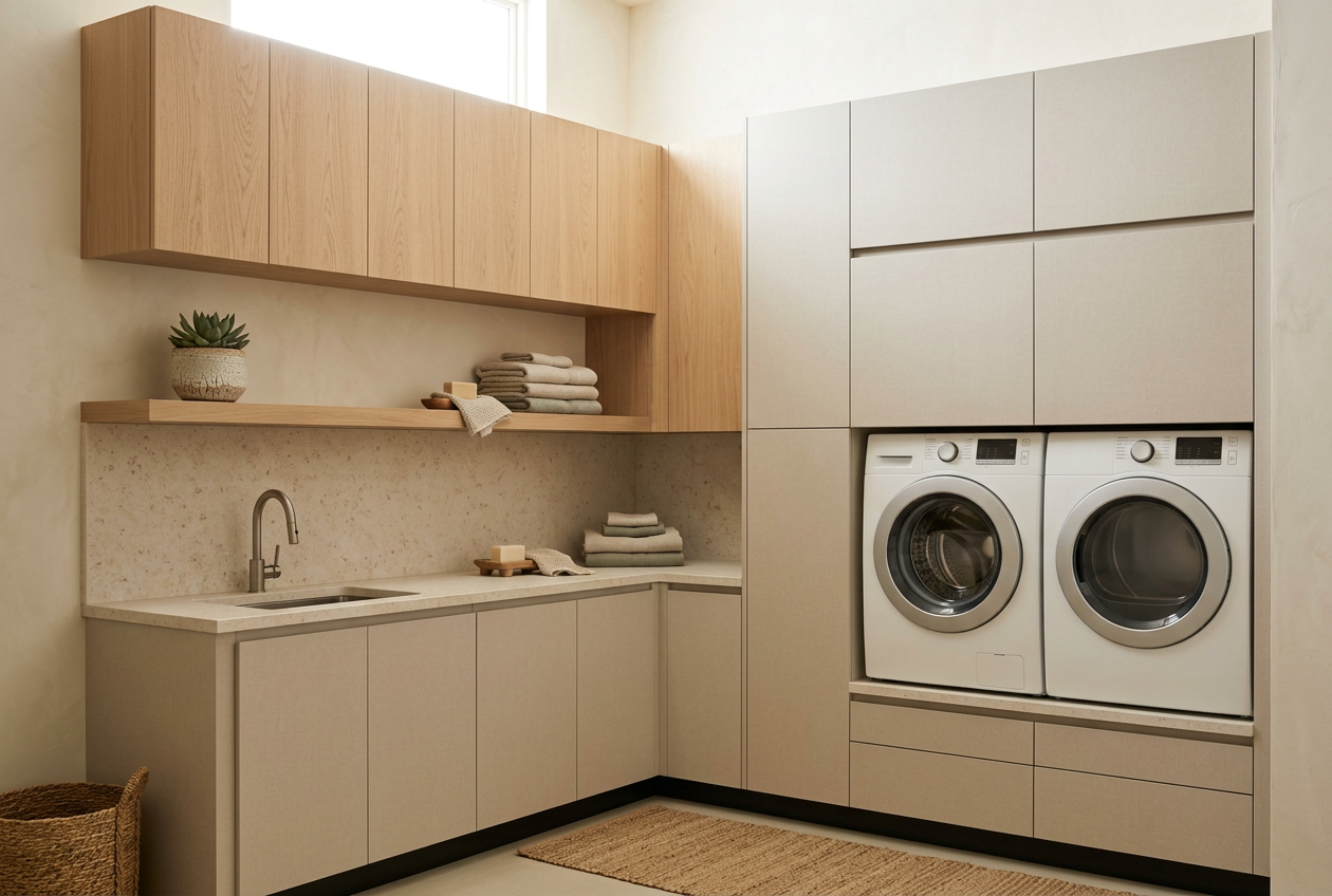 Minimalist Laundry Room
