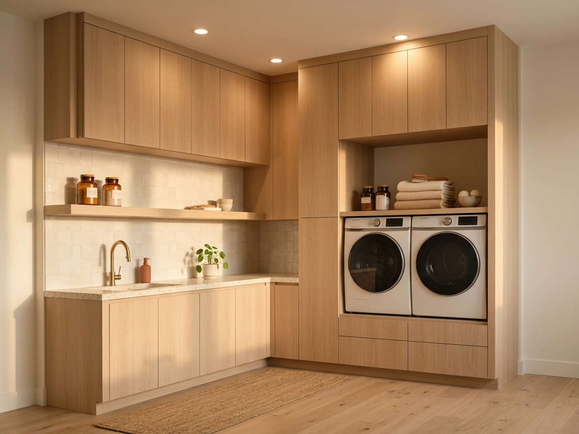Minimalist Laundry Room