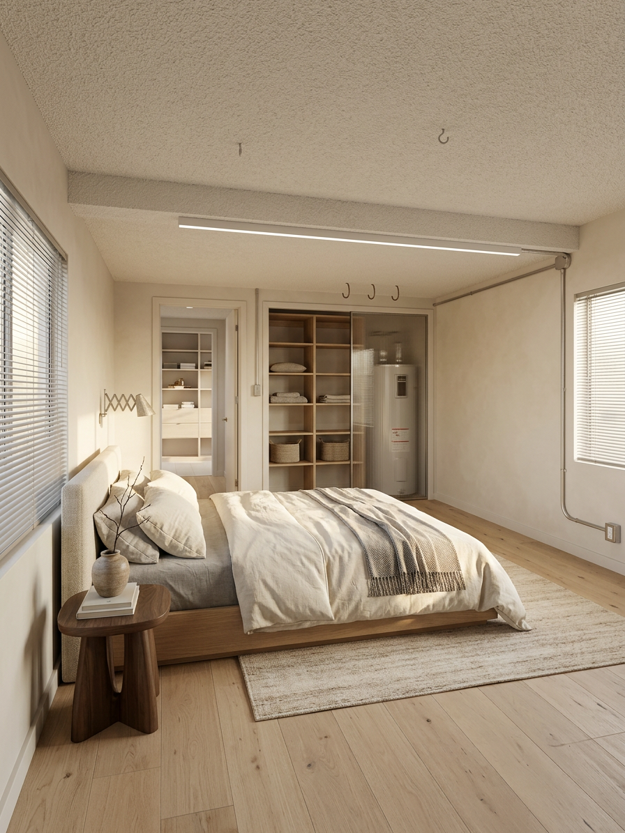Minimalist Primary Bedroom Suite