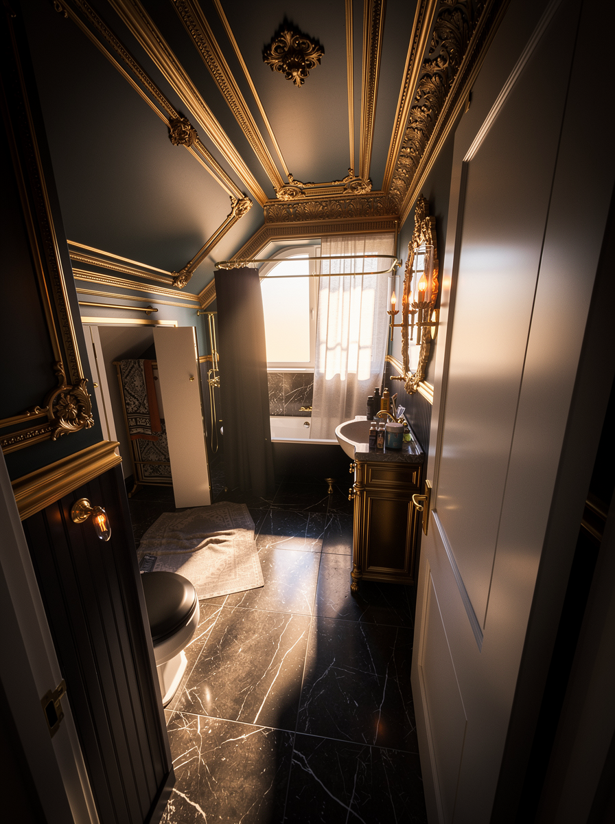 Modern Baroque Bathroom