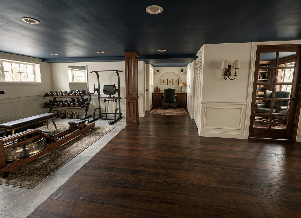 Modern Colonial Basement