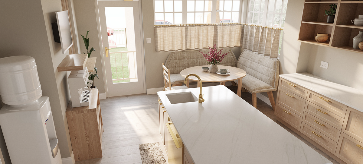 Modern Colonial Breakfast Nook