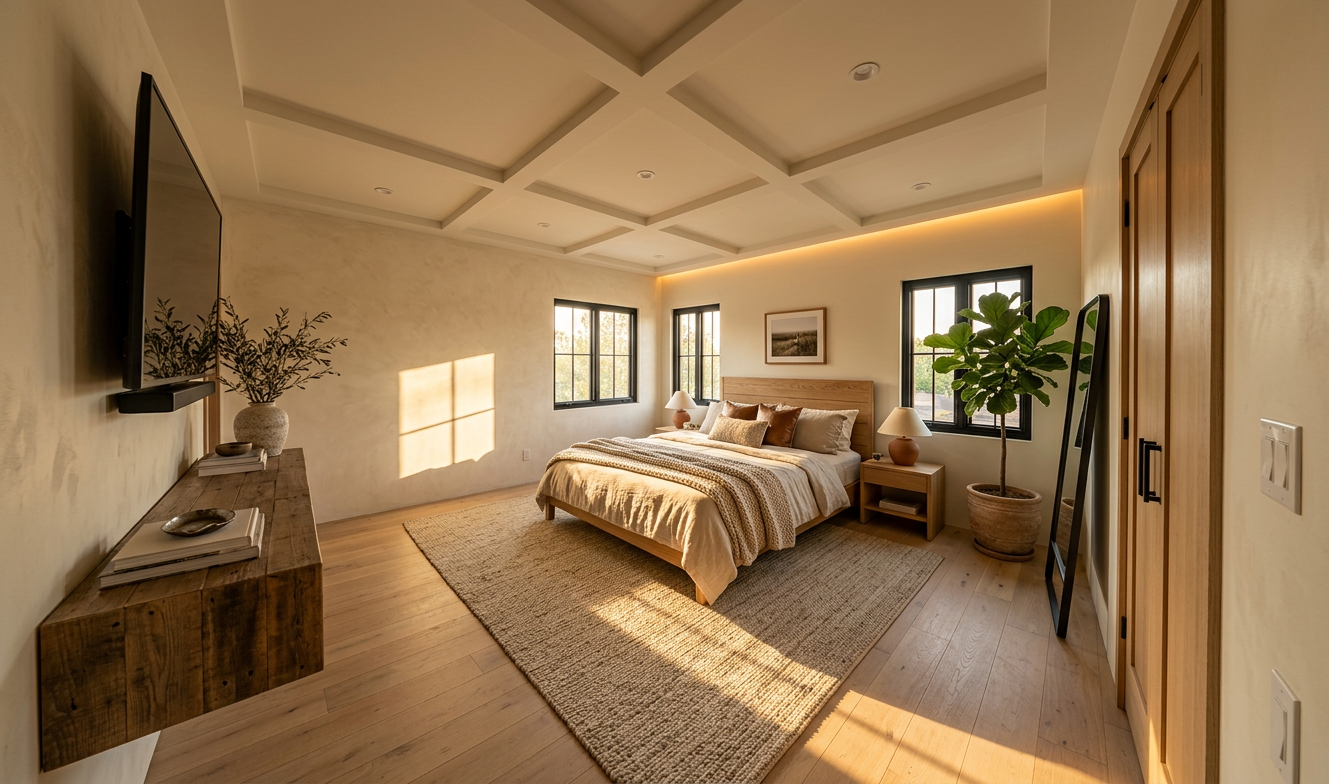 Modern Farmhouse Primary Bedroom Suite