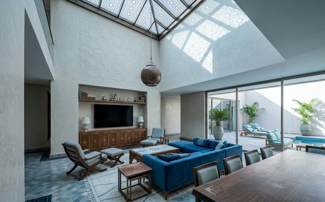 Moroccan Reception Area
