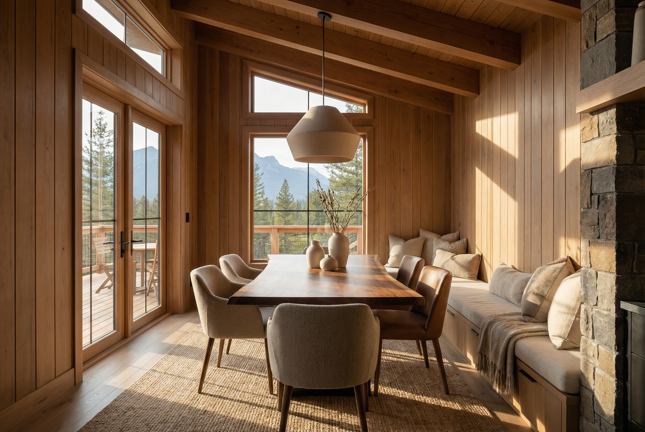 Mountain Modern Breakfast Nook