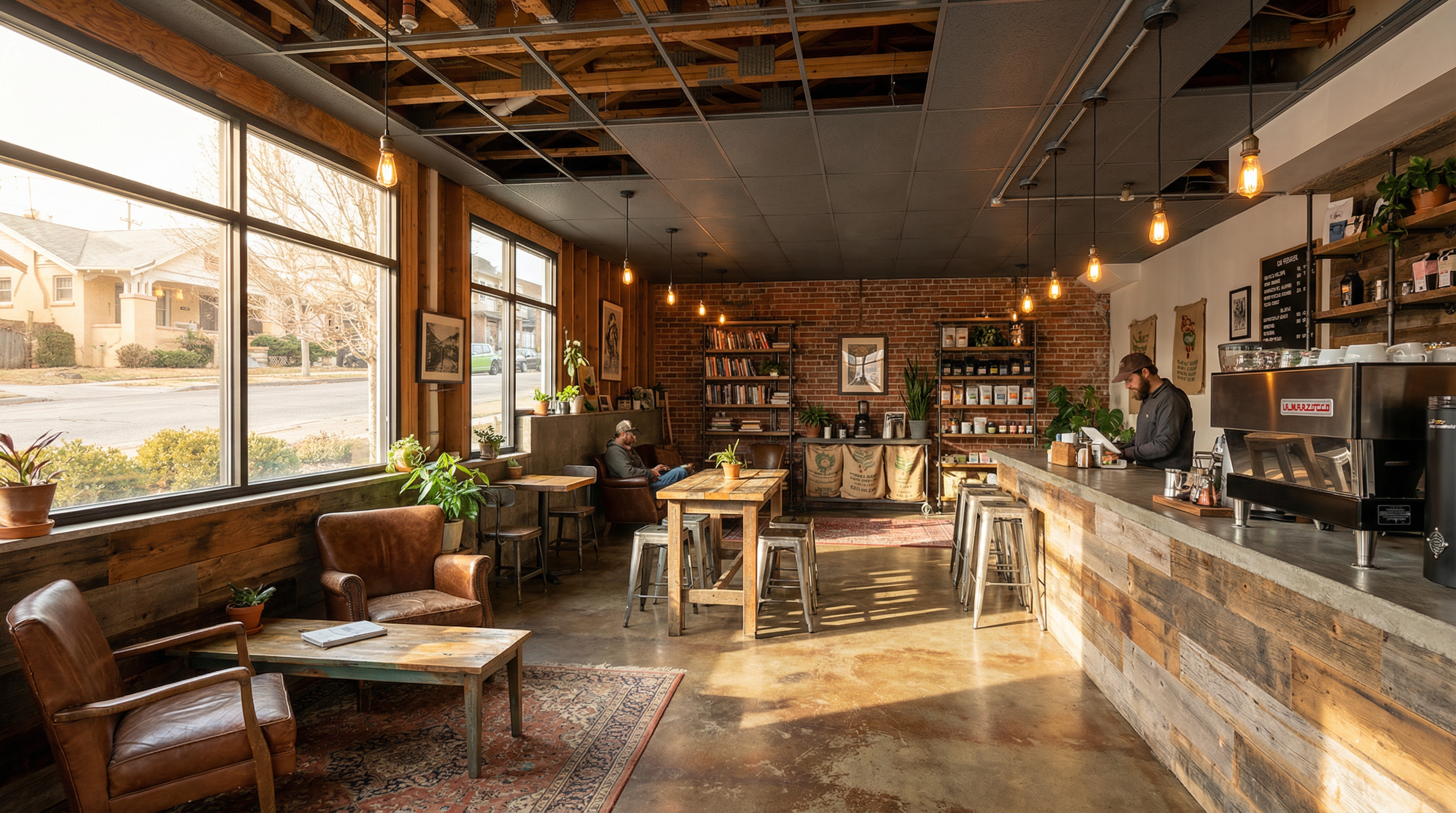 New York Loft Coffee Shop