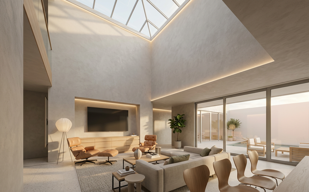 Nordic Modern Reception Area