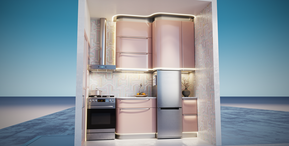 Retro Futuristic Interior Design