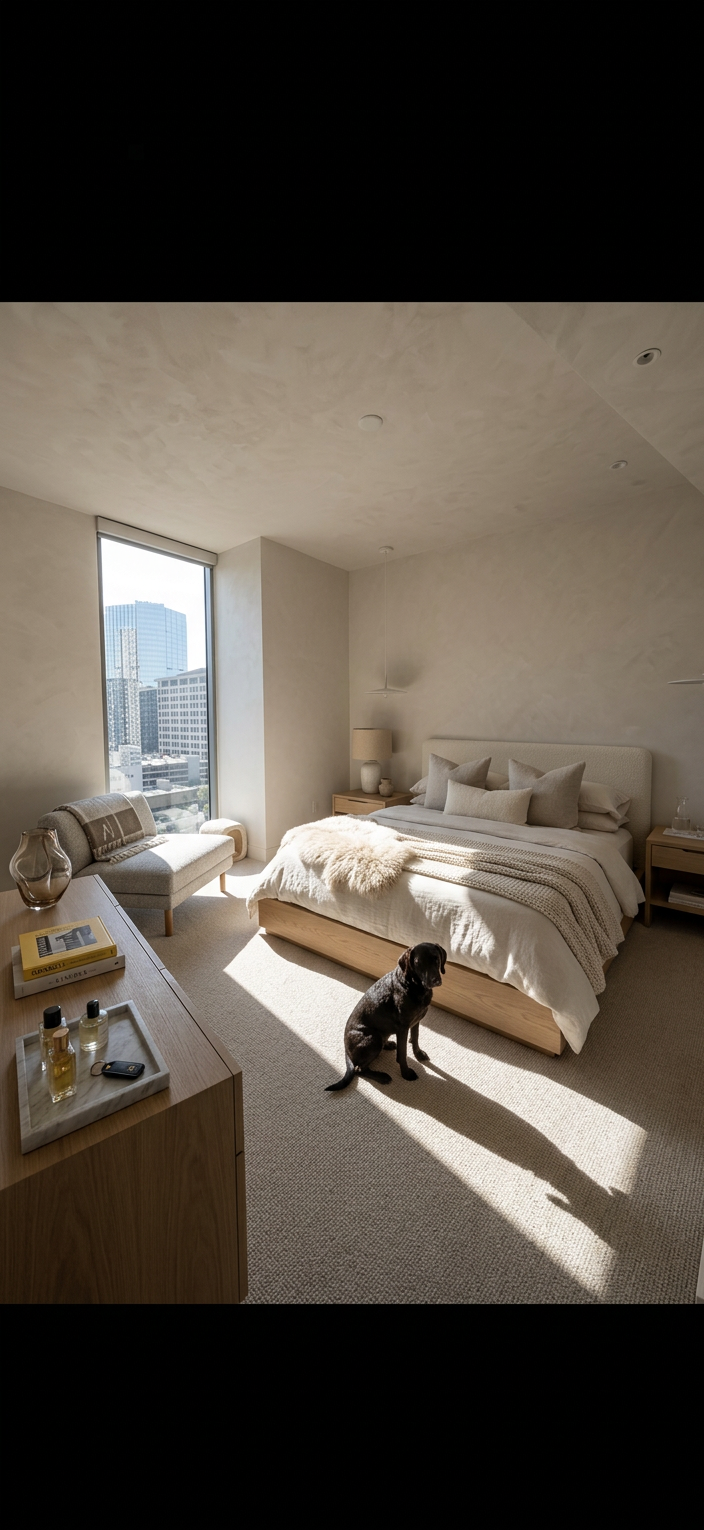 Scandinavian Primary Bedroom Suite