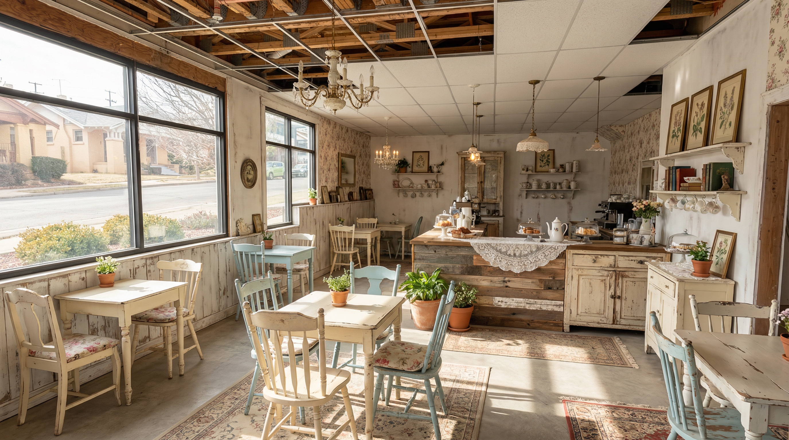 Shabby Chic Coffee Shop