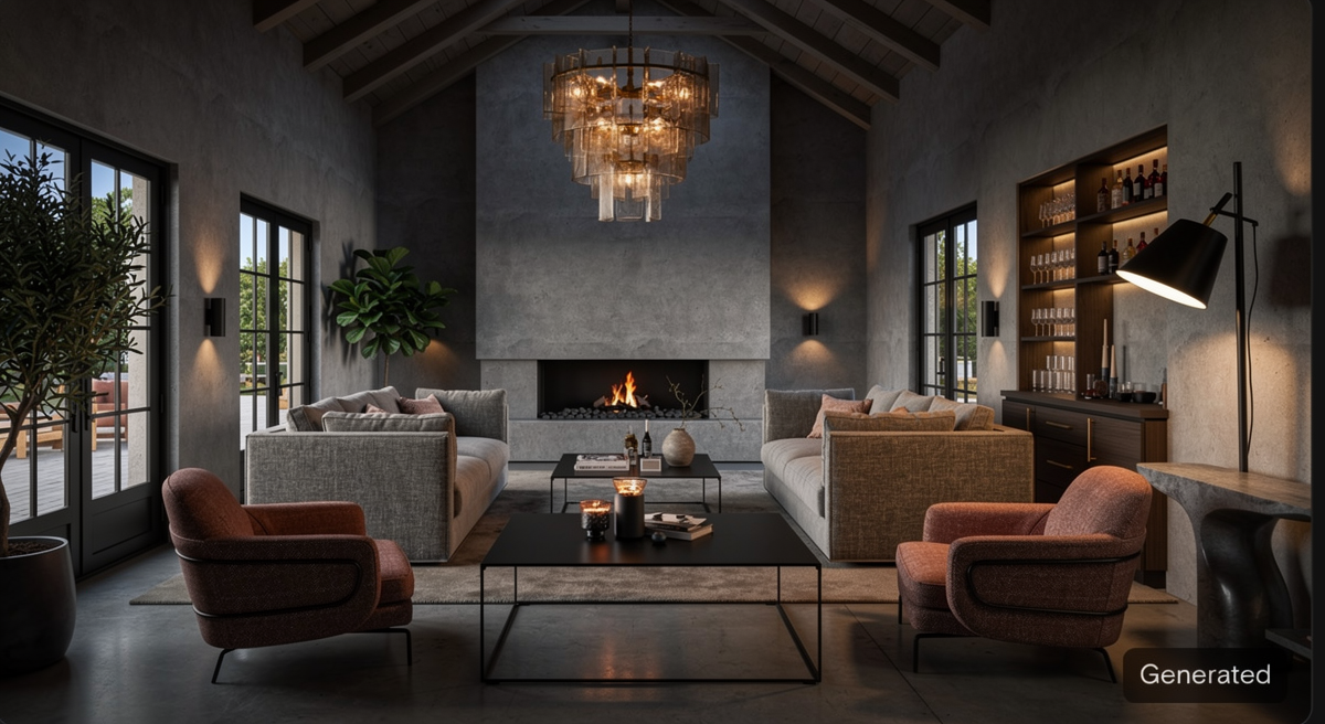 Soft Industrial Interior Design