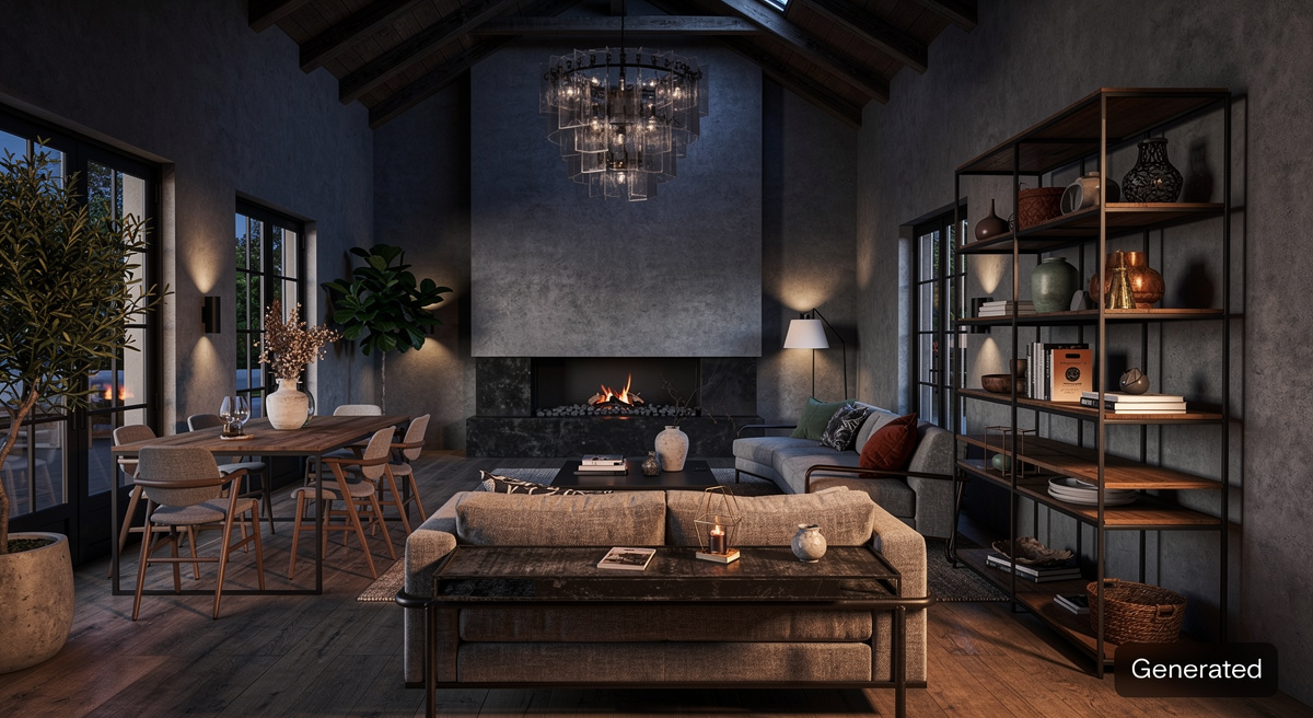Soft Industrial Interior Design