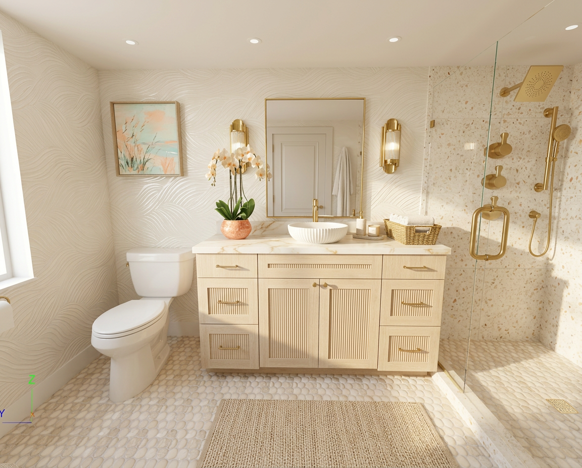 South Beach Modern Bathroom